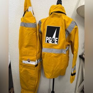 Bulwark Yellow Safety Jacket and overalls with Reflective Strip